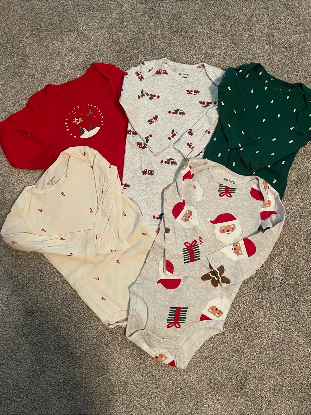 Carter's Christmas onesie set